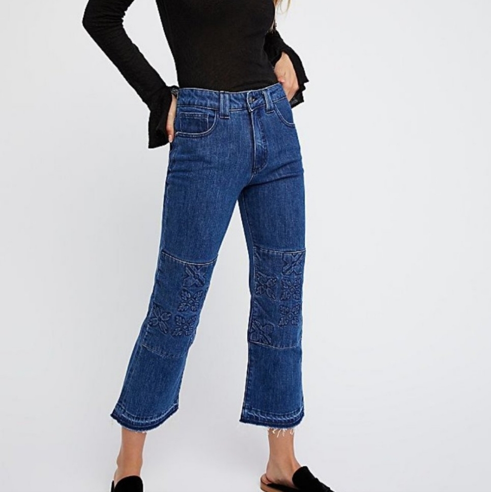 Alyssa Less x Free People McVie Flare Jeans